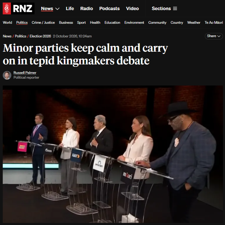 "Five Kingmakers, No Conscience: The Coalition Took The Credit, And Whānau Pay The Bill" - 2 October 2026