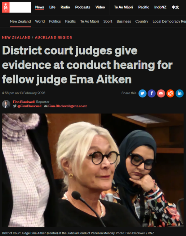 "The Taiaha Strikes: How New Zealand's Far Right Weaponised a Bathroom Break to Wage War on the Judiciary" - 14 February 2026