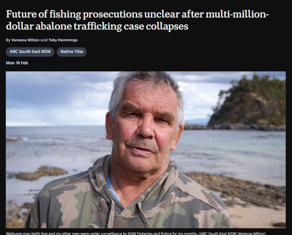 "The Abalone Inquisition: How Settler States Spend Millions Criminalising Indigenous People for Feeding Their Families" - 18 Febuary 2026