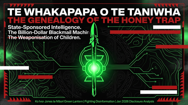 "THE HONEY TRAP WHAKAPAPA: How an Israeli Billion-Dollar Blackmail Machine Weaponised Children to Control the World" - 23 February 2026