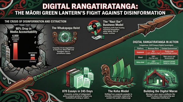 "878 Essays, One Taiaha, Zero Permission" - 27 February 2026