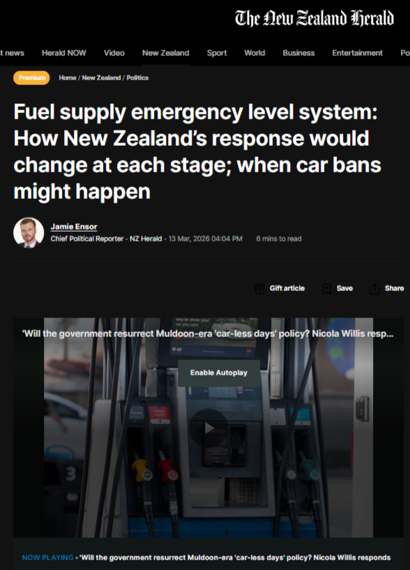 "WHEN THE PETROL TANKER RUNS DRY: How a White Supremacist Neoliberal Government Left Māori at the Bottom of the Fuel Queue" - 14 March 2026