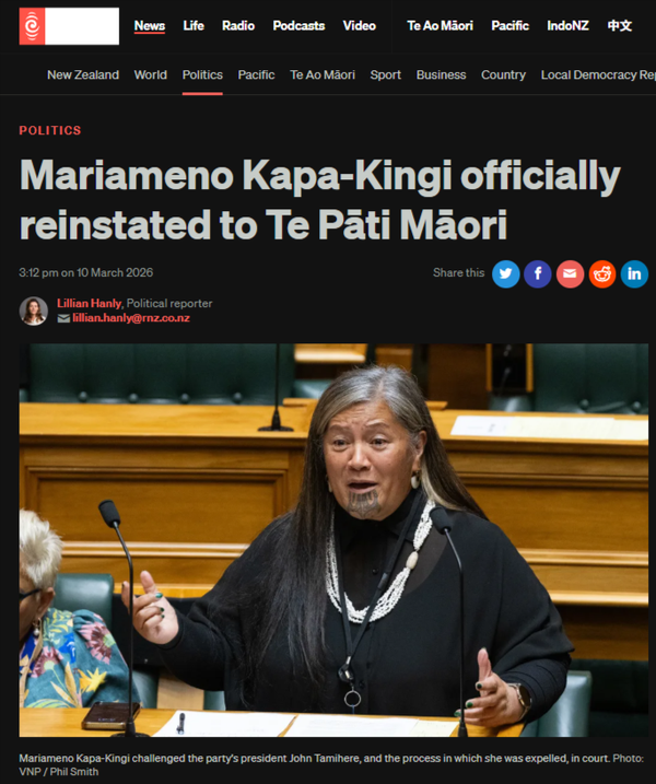 "THE WAKA THAT ATE ITSELF: How Te Pāti Māori's Kawa-Killers Handed the Crown Its Most Valuable Weapon — For Free" - 11 March 2026