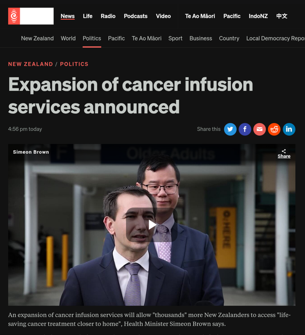 "THE GIFT OF THE GALLOWS: Simeon Brown's Cancer Infusion Con and the Architecture of Māori Death" - 13 April 2026