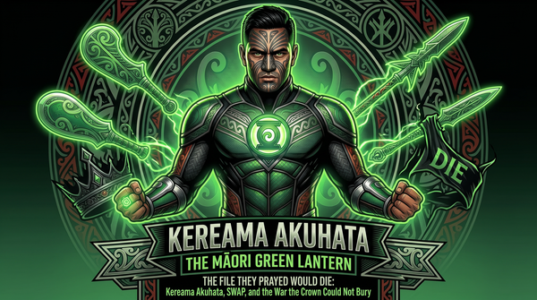 "THE FILE THEY PRAYED WOULD DIE: Kereama Akuhata, SWAP, and the War the Crown Could Not Bury" - 27 April 2026