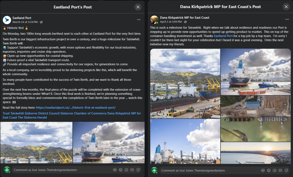 "The Green Ring Burns: How Dana Kirkpatrick's Log Ship Celebration Buries the Truth About Tairāwhiti" - 8 April 2026