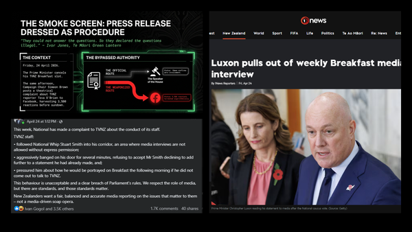 "THE HOLLOW MEN RUN FROM TOVA: How a Dying Neoliberal Government Weaponised a Corridor Complaint to Flee Accountability" - 27 April 2026