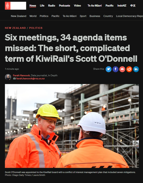 "$20,000 TO OWN A RAILROAD: HOW WINSTON PETERS AUCTIONED NEW ZEALAND'S RAIL NETWORK TO A DONOR AND CALLED IT GOVERNANCE" - 20 April 2026