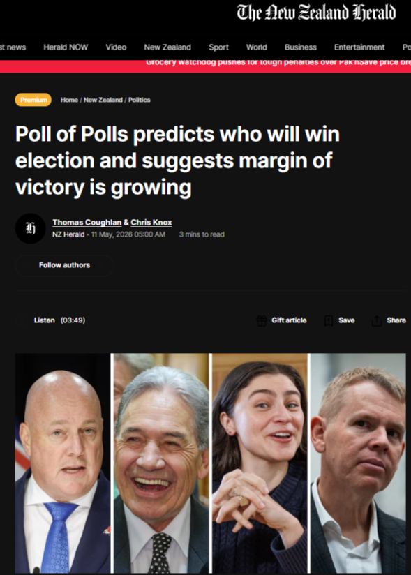 "THE NUMBERS ARE A LOADED GUN — AND IT'S POINTED AT YOUR WHĀNAU" - 12 May 2026