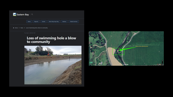"They Gave Them a Permit to Destroy It - The Waiaua River swimming spot" - 21 May 2026