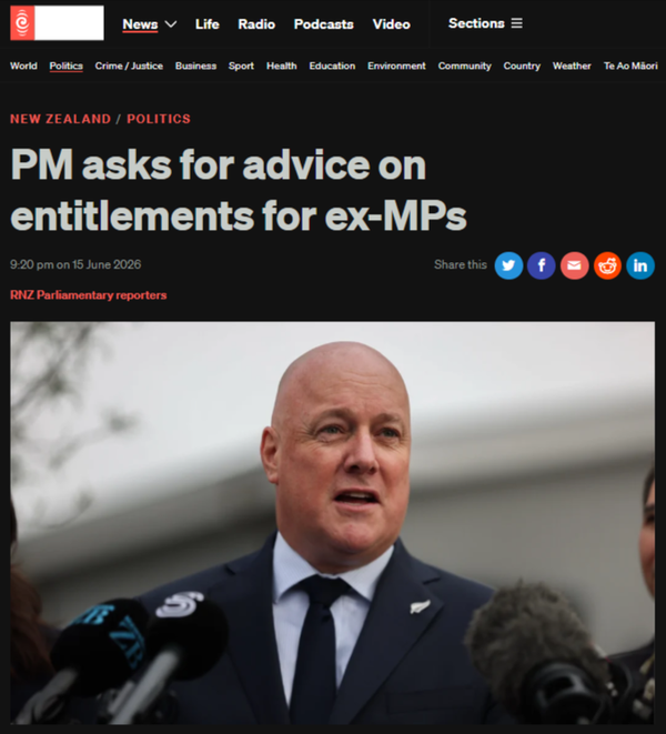 "THE PM FEASTING ON ENTITLEMENTS:  $1.6 MILLION FOR THE PERMANENTLY FED" - 16 June 2026