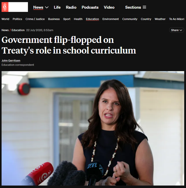 "The Curriculum Con: How a White Supremacist Neoliberal Regime Tried to Bury Te Tiriti in a Filing Cabinet — And Got Caught Digging the Grave" - 23 July 2026