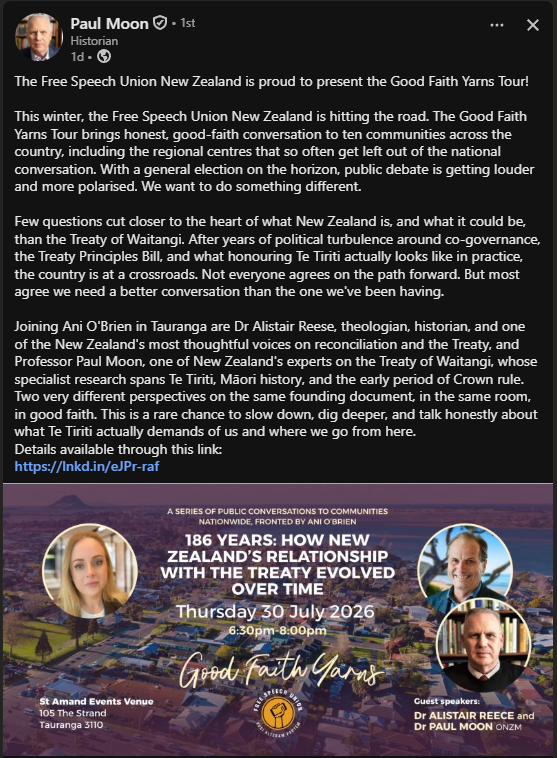 "Paul Moon's "Good Faith" Helps a White-Supremacist Neoliberal Government Torch Te Tiriti" - 8 July 2026