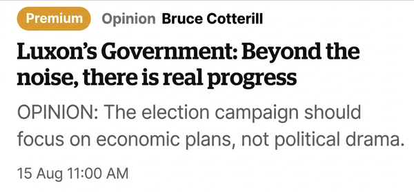 "Bruce Cotterill and the Neoliberal Machine He’s Paid to Polish" - 16 August 2026