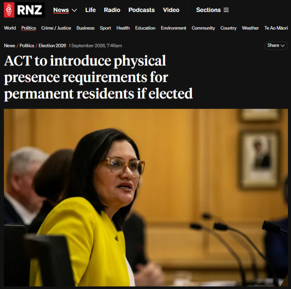 "The Auction Of Belonging: How ACT Turned "Genuine Commitment" Into A Price Tag For The Rich And A Prison Sentence For Everyone Else" - 2 September 2026