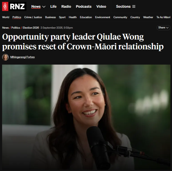 "Opportunities Spreadsheet With A Tiriti-Shaped Hole In It" - 5 September 2026"