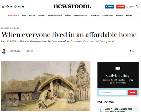 "The Blueprint for Dispossession" - 5 November 2025