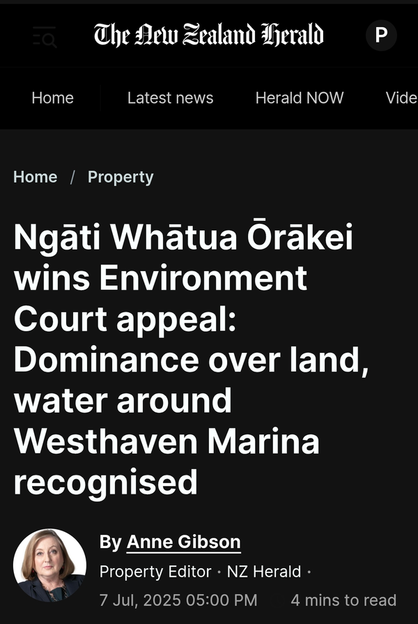 “Herald's "Dominance" Framing Reveals Colonial Mindset in Mana Whenua Coverage” - 10 July 2025