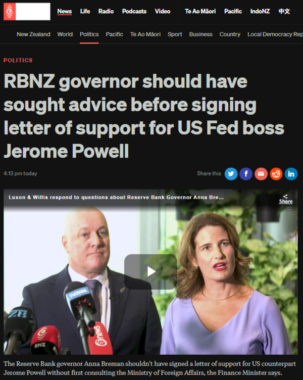 “THE AUDACITY OF SUBORDINATION: How Luxon, Willis, and Peters Demand Breman Submit While They Violate the Very Independence They Claim to Respect” - 19 January 2026