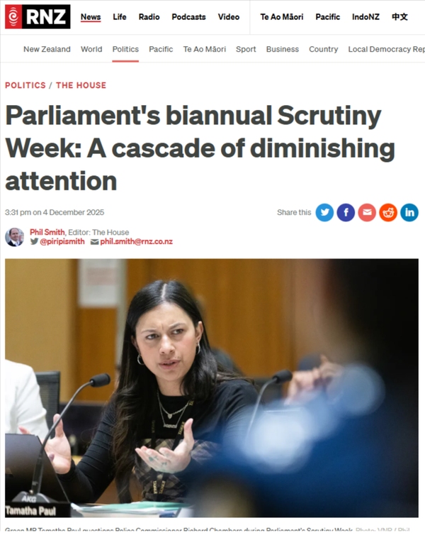 “The Cascade of Collapse: How New Zealand’s Coalition Government Manufactured Crisis While Hiding Behind Parliamentary Theater” - 5 December 2025