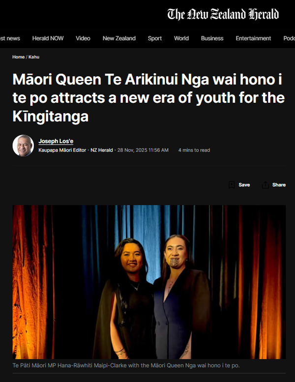 “Māori Mana is Inherent: Deconstructing the Kīngitanga Myth” - 28 November 2025
