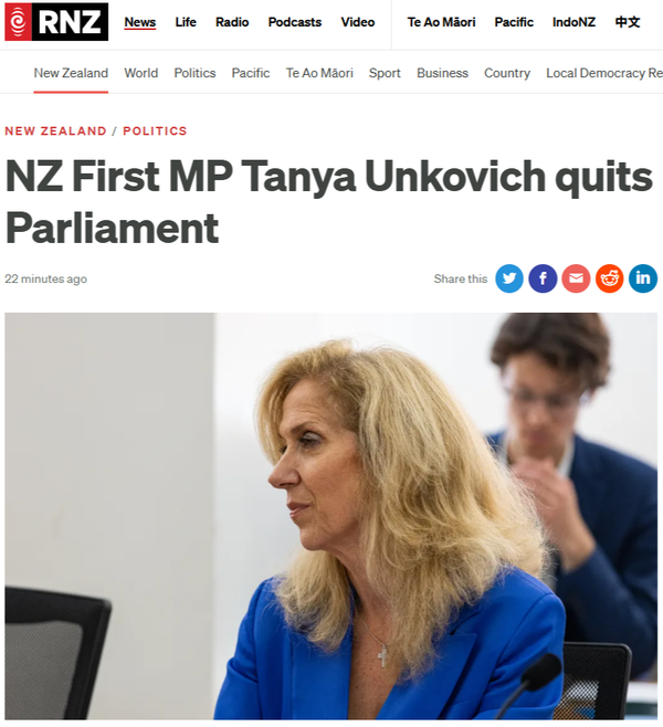 "The Coalition's Crumbling Foundation: Why Tanya Unkovich's Resignation Exposes David Seymour's Political Dead End" - 27 June 2025