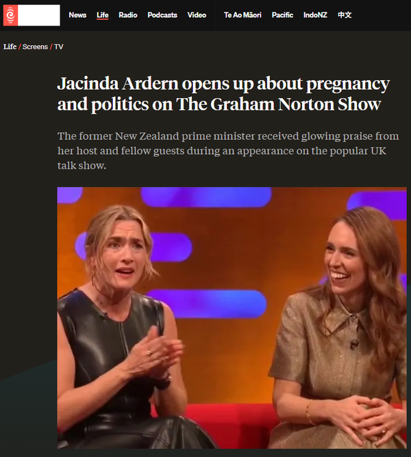 “Ardern’s Graham Norton Appearance and the Wreckage She Left Behind” - 7 December 2025