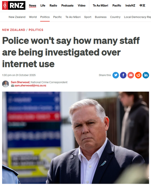 "When Police Investigate Police" - 1 November 2025