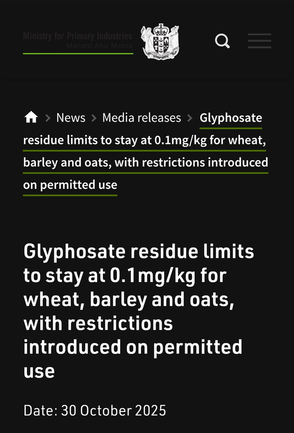 “Te Raruraru o te Paitini: How New Zealand Food Safety Nearly Sold Out Our Kai for Corporate Profit” - 1 November 2025