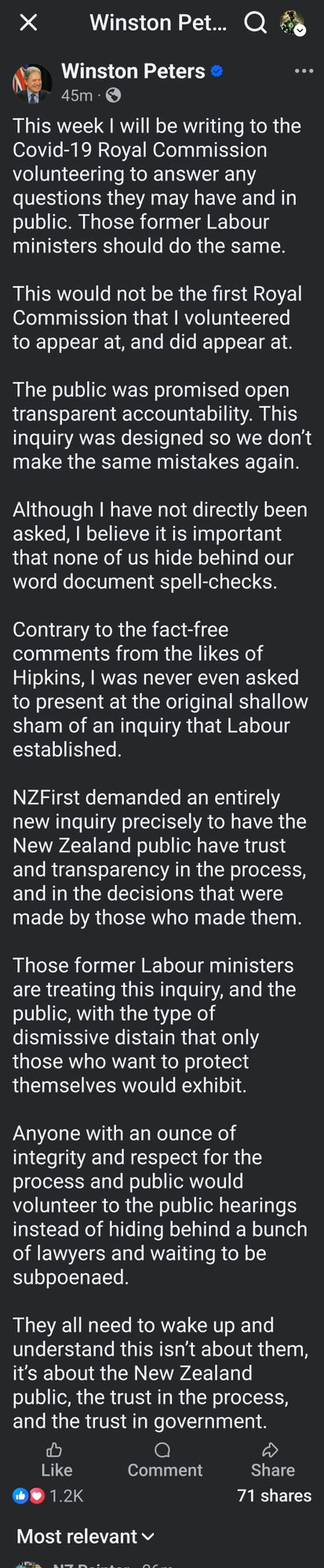 "The Performance of Transparency While Undermining Justice” - 20 August 2025