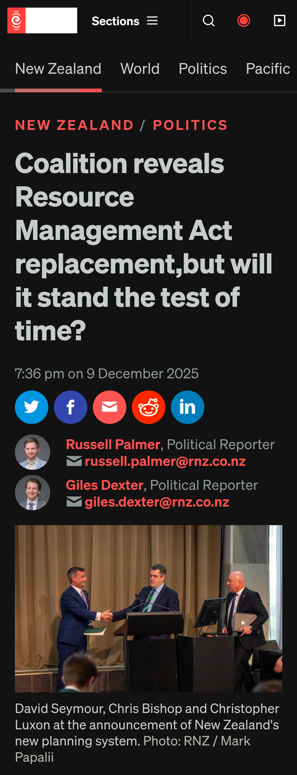 “The Property Rights Putsch: How the Coalition’s RMA Replacement Weaponizes Compensation to Gut Environmental Protection and Rangatiratanga” - 10 December 2025
