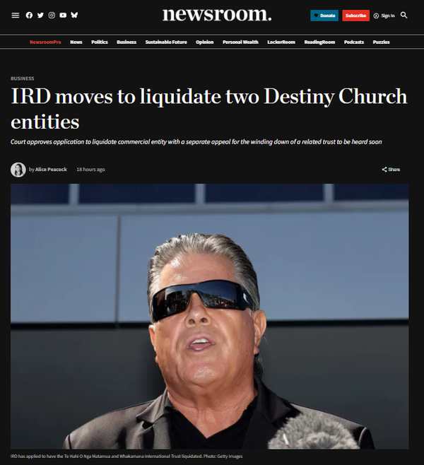 “How Destiny Church Operated Tax-Free While Extractin” - 27 November 2025