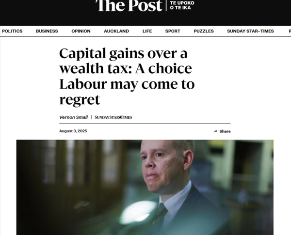 “Labour's Tax Betrayal: How Chris Hipkins Chose Capital Over Community” - 3 August 2025