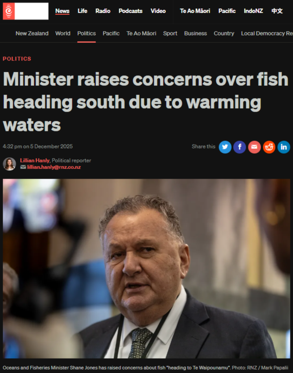 “THE GREAT MIGRATION: HOW A 34% WARMING SPIKE IS STEALING MĀORI QUOTA” - 6 December 2025