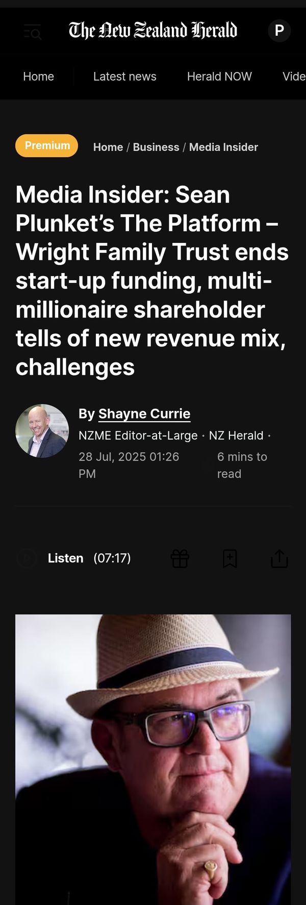 “The Platform's Dirty Money: Sean Plunket's Million-Dollar Lies and Wright The Corrupt Funding Shell Game Exposed'“ - 29 July 2025