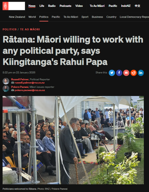 “Three Articles That Expose the Crown’s Constitutional Assault and Māori’s Divided Response” - 24 January 2026