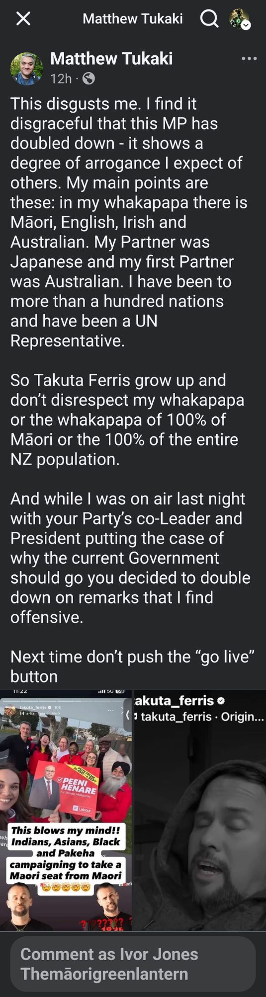 "Matthew Tukaki - The Far-Right's Perfect Shill Masquerading as Māori Advocate" - 11 September 2025