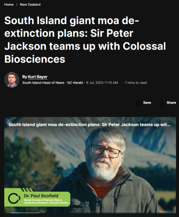 “Breaking Down the Machinery of Colonial Manipulation: How Peter Jackson's Moa Project Exposes the Neoliberal Playbook” - 12 July 2025