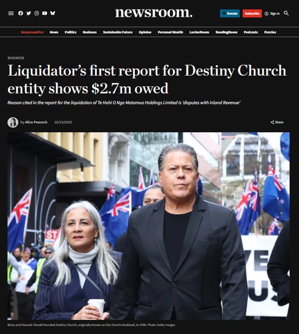 “The Emperor’s New Debt: Destiny’s $2.7m Day of Reckoning” - 11 December 2025