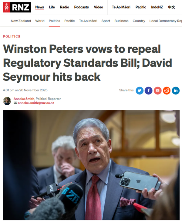 “THE CORPORATE CONQUEST: How the Regulatory Standards Bill Weaponises Neoliberalism Against Māori Rights and the Living World” - 21 November 2025