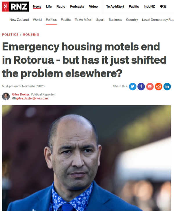 “Rotorua Emergency Housing” - 20 November 2025