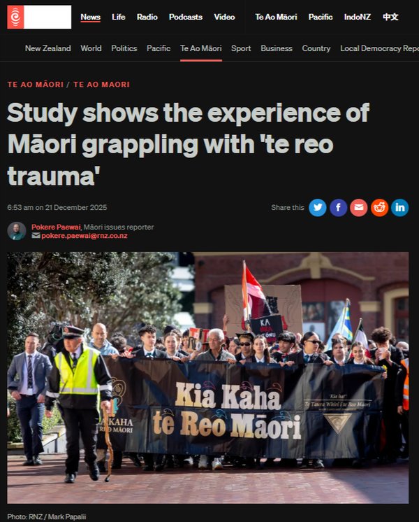 “THE STOLEN VOICE: How Colonial Language Suppression Became Intergenerational Trauma, and Why the Coalition Government Continues the Assault” - 26 December 2025