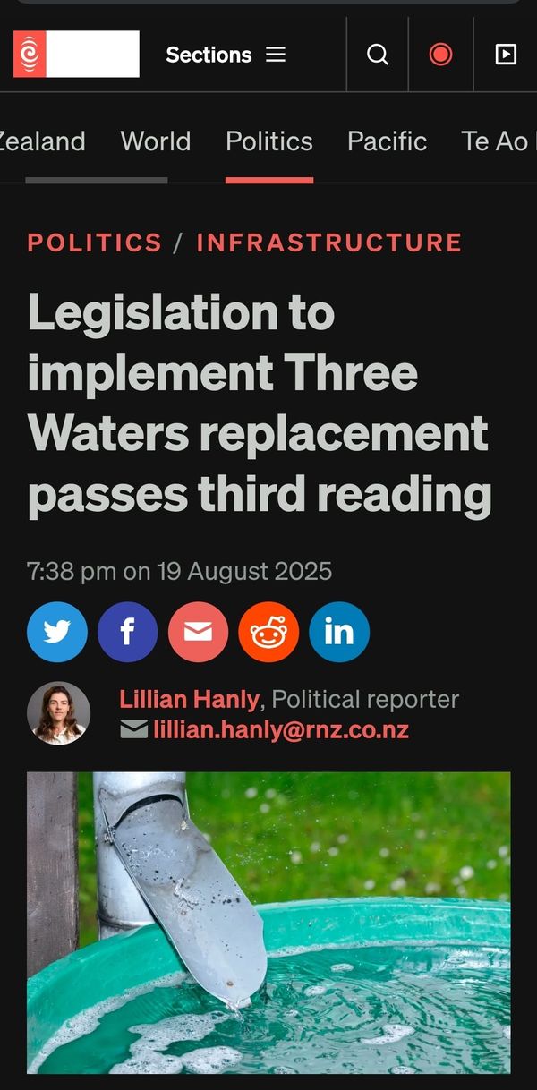 "The "Local Water Done Well" Deception: How the Far Right Stole Our Wai" - 20 August 2025