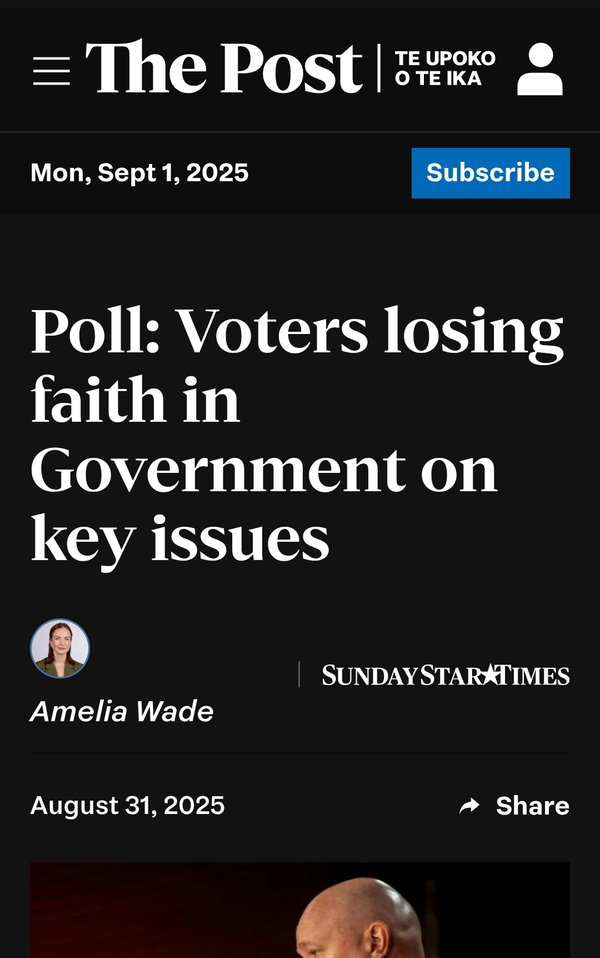 "National’s Economic Myth Now Lies in Ruins" - 1 September 2025