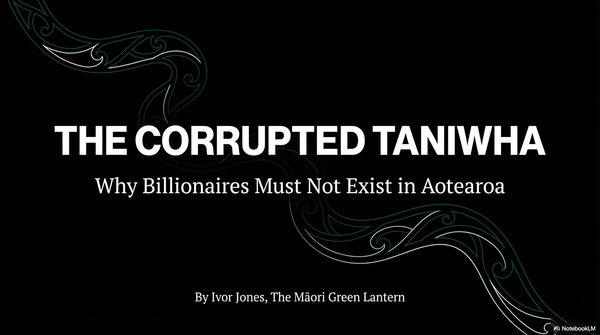 “Why Billionaires Must Not Exist—and Why Aotearoa Must Be First to Act” - 1 January 2026