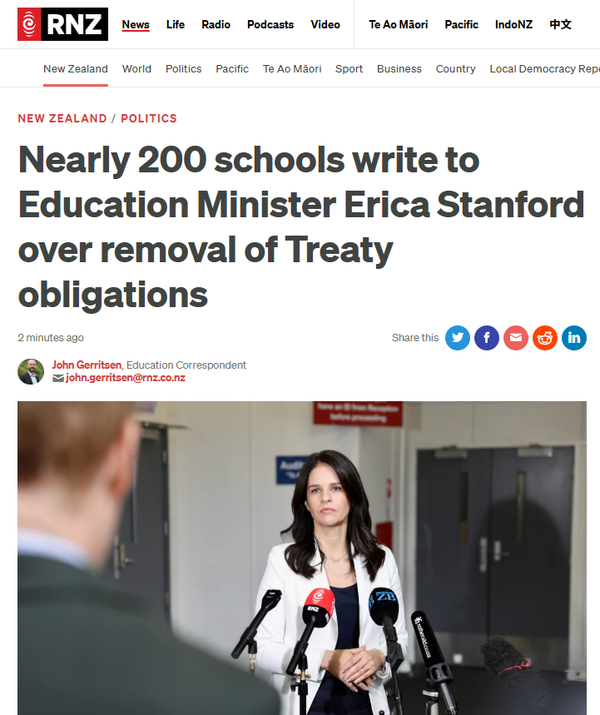 "Stanford’s Treaty Betrayal: How Neoliberal Ideology and White Supremacy Are Weaponised Against Māori Tamariki” - 13 November 2025