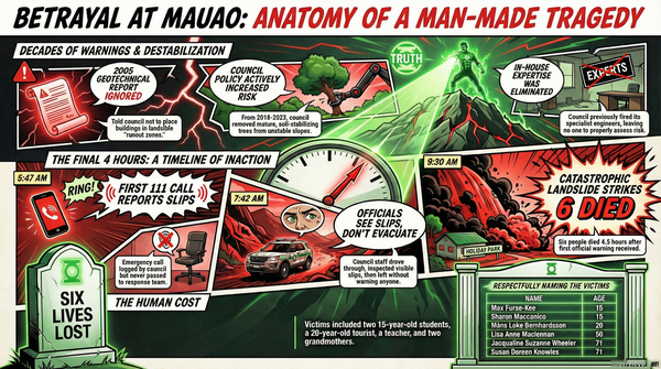 “When Mountains Weep and Bureaucrats Sleep: The Mauao Massacre as Sacred Betrayal” - 30 January 2026