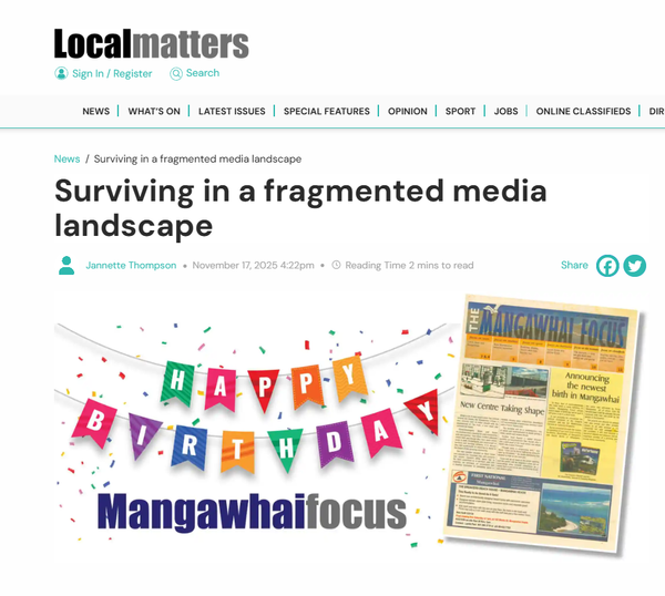 "Digital Whakapapa Severed: How Big Tech Colonises Kaipara's Fourth Estate While Government Watches" - 18 November 2025