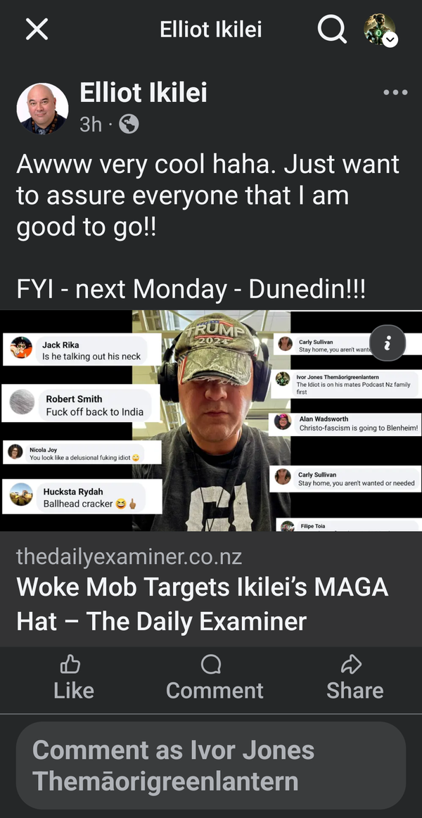 “The Daily Examiner's Manufactured Martyr Complex” - 18 September 2025