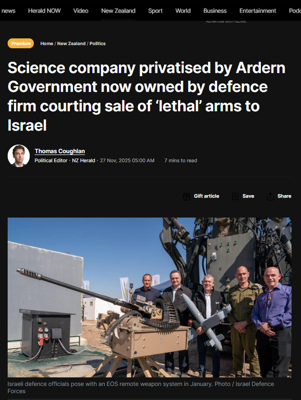 “The Ardern Government’s Quiet Betrayal” - 27 November 2025